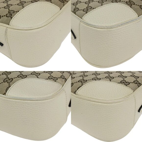 GUCCI Logo GG Pattern Mini Shoulder Bag Canvas Leather Brown White GHW - Picture 15 of 15
